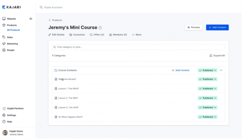 Kajabi Course Creation Module Kajabi Course Creation Module