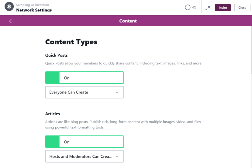 Mighty Networks - Content Types Mighty Networks - Content Types